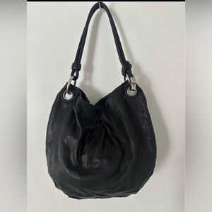 Coach Black Leather Shoulder Bag